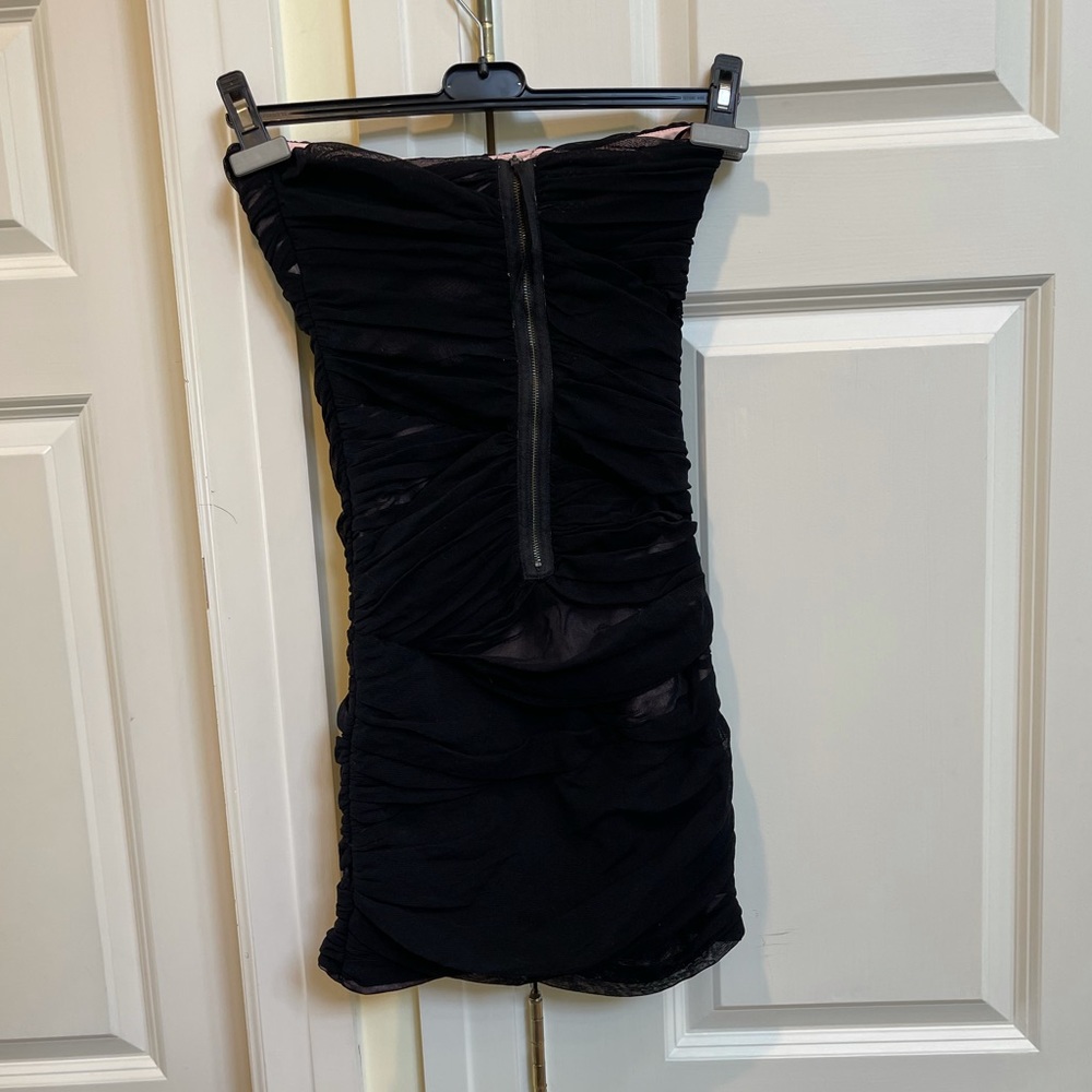 2B.Rych Black Bandage Mesh Mini Strapless Dress - Picture 7 of 8